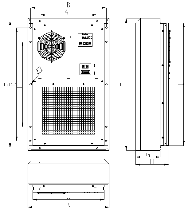 AC220V elektrocomité Airconditioner 300W 7500W voor Industriële Toepassing